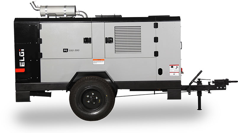 MÁY NÉN KHÍ 185-1200 CFM – GẮN TRÊN XE ĐẨY