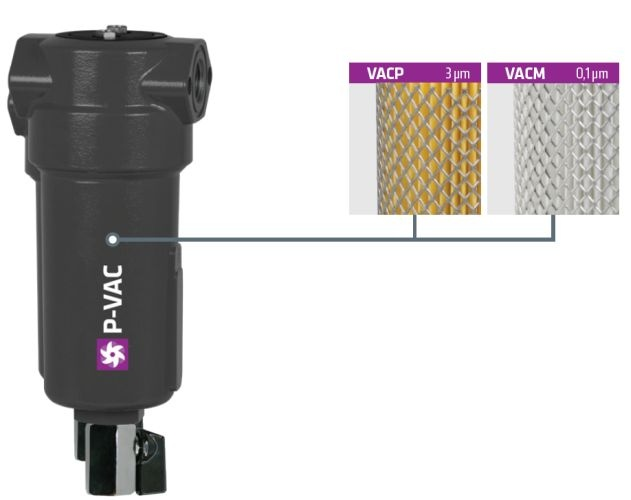 P-VAC series – Bộ lọc bảo vệ bơm chân không